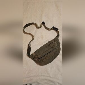 Quilted Olive Green Crossbody